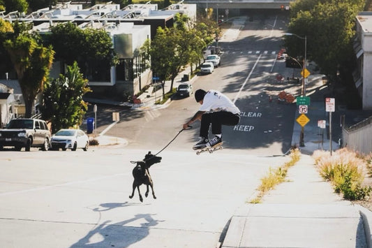 Milton Martinez Oliie with his dog